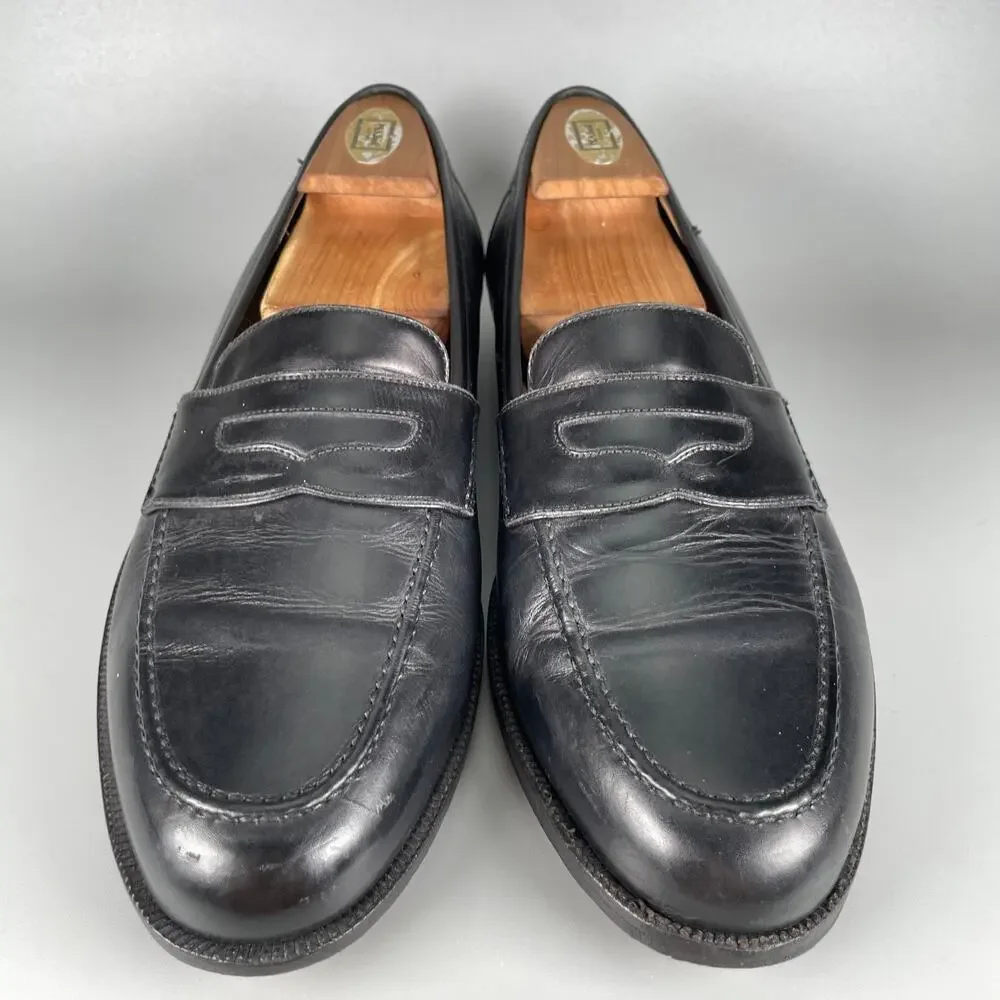 Cole Haan Men's 9.5 D Black Leather Slip On Penny Loafers Dress Shoes Casual GUC